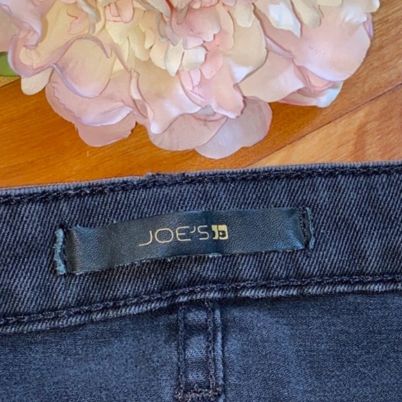 Joe's Jeans High Rise Skinny Ripped Jeans Black - Picture 5 of 7